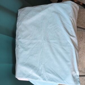 Blue velour pillow Cover. 19×20. NWOT